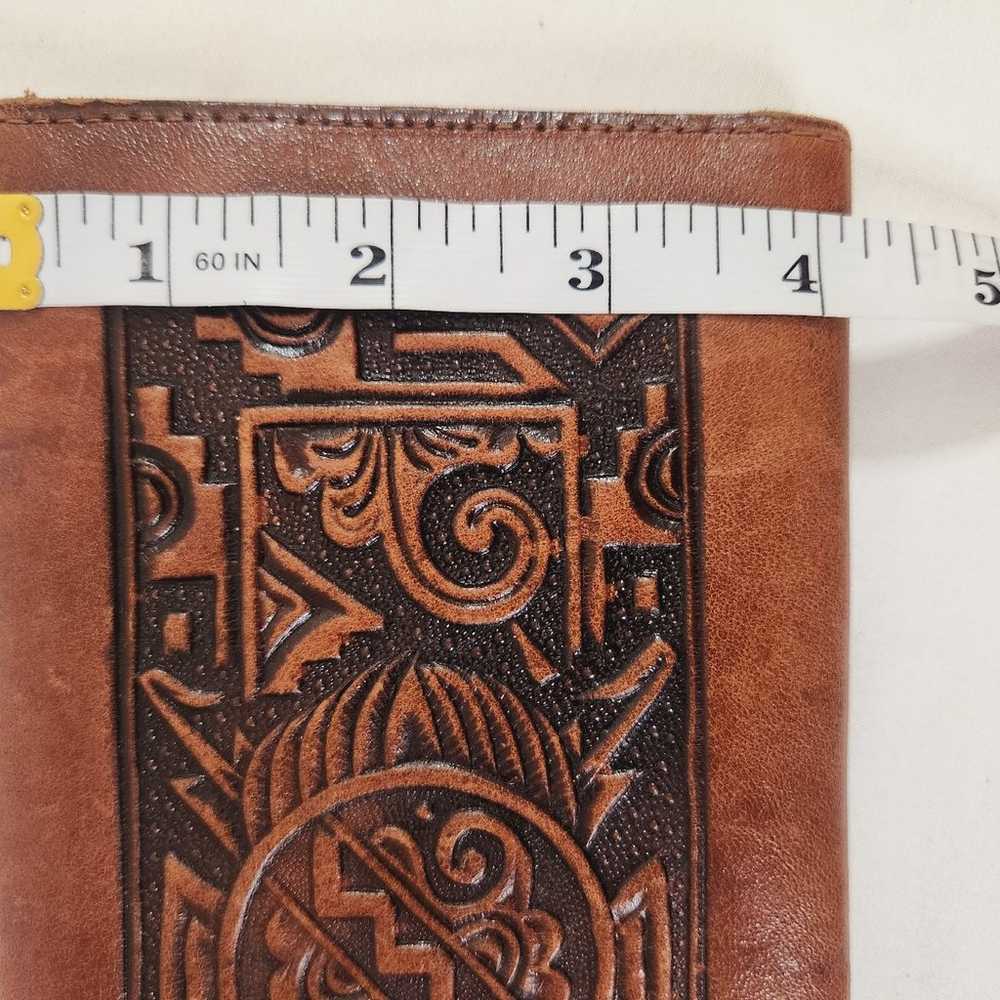 Vintage Brown Leather Tooled Wallet from Puerto V… - image 12