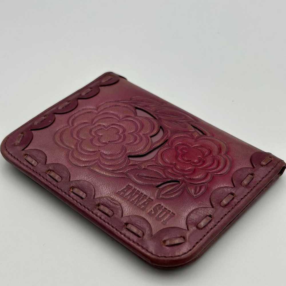 【Rare】ANNA SUI Anna Sui Pass Case Purple Rose Rose - image 10