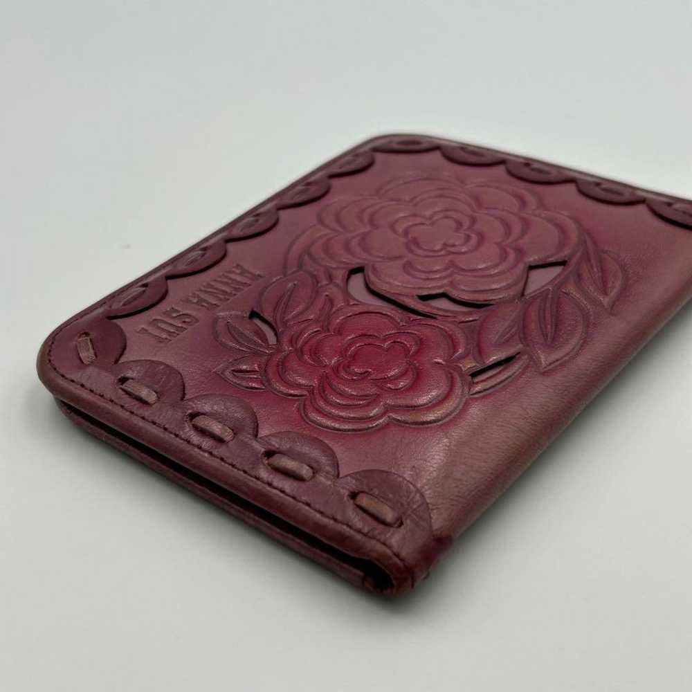 【Rare】ANNA SUI Anna Sui Pass Case Purple Rose Rose - image 11