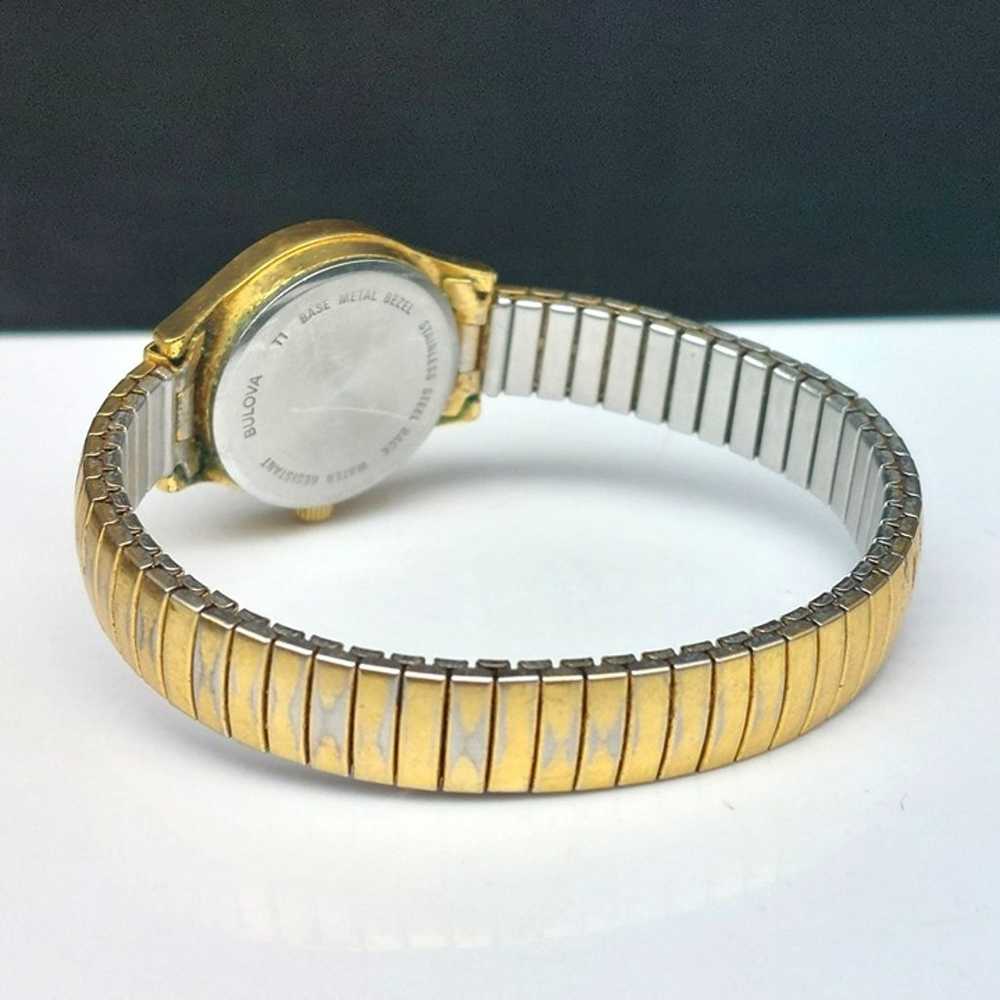 Vintage Caravelle by Bulova Quartz Watch Women Go… - image 5