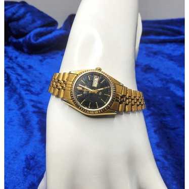 vintage seiko womens water resistant gold tone adj