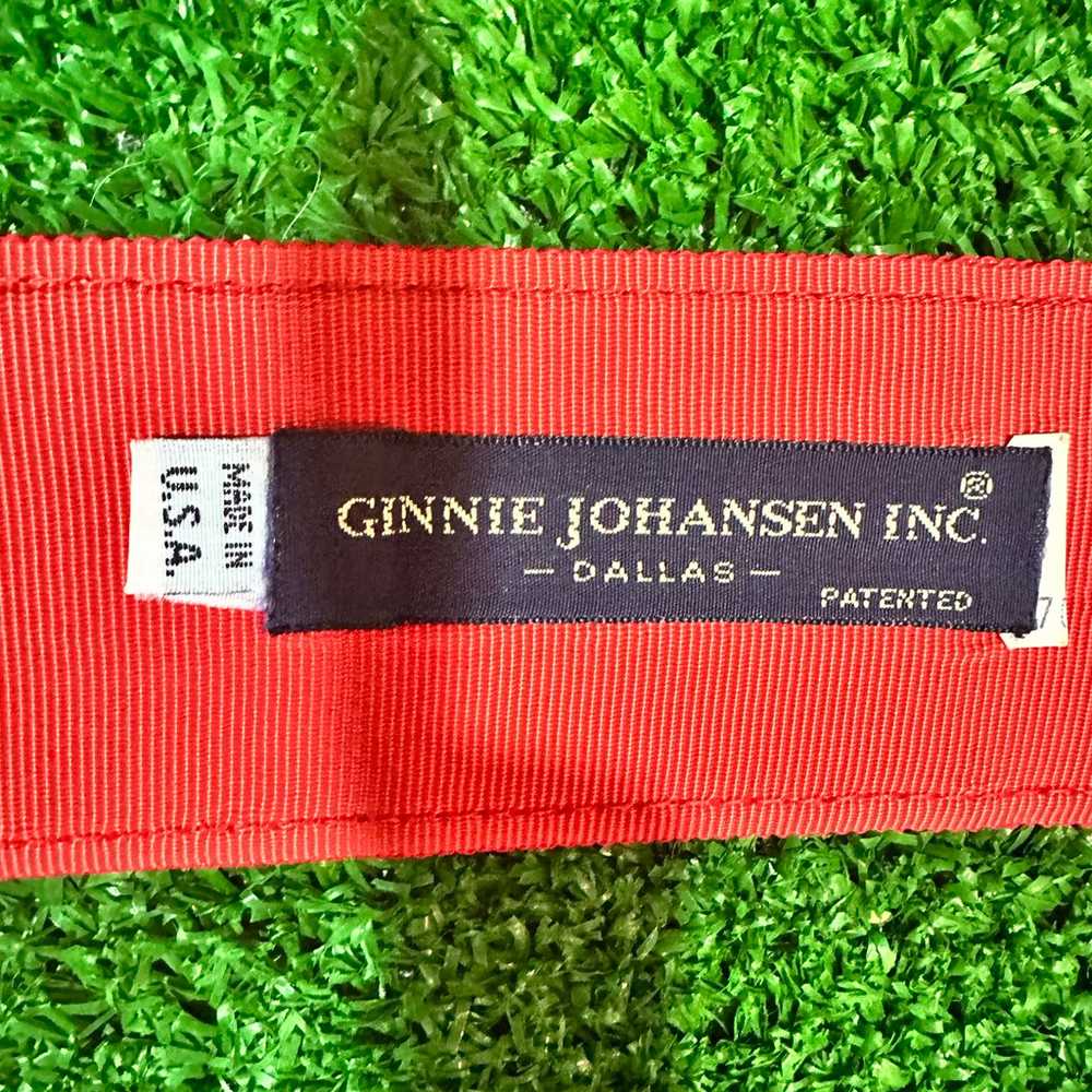 Ginnie Johansen Dallas Red Fabric Women's Vintage… - image 4