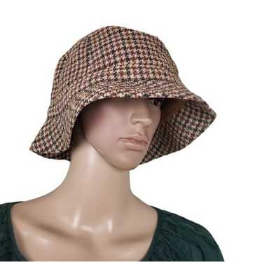 Vintage TWEED Houndtooth Bucket Hat - image 1