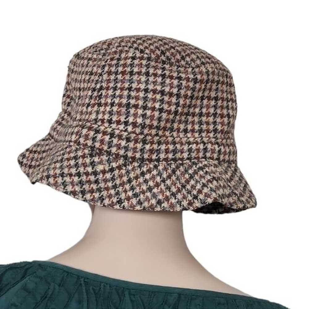 Vintage TWEED Houndtooth Bucket Hat - image 3