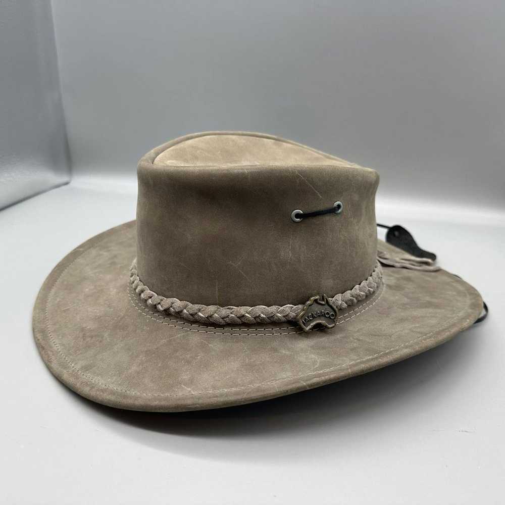 Genuine Jackaroo Leather Hat Womens Size Small Vi… - image 1