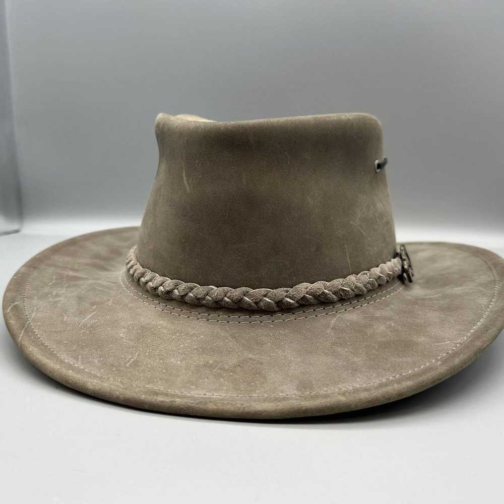 Genuine Jackaroo Leather Hat Womens Size Small Vi… - image 5