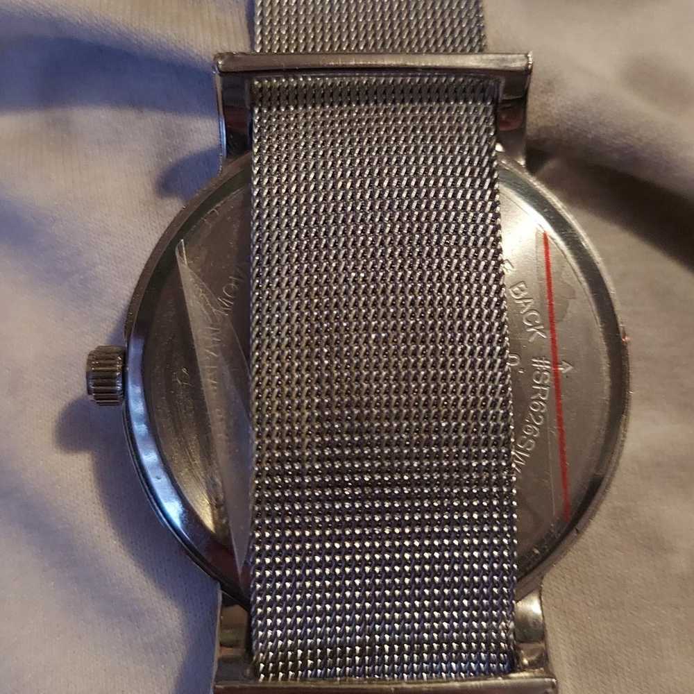 Vintage ALDO UNISEX Mesh stainless steel Metal Ba… - image 3