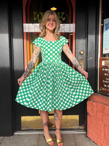 Vintage 50s/60s polka dot cotton dress