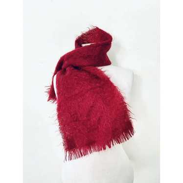 VTG Yarrowvale Rego Burgundy 100% Cashmere Scarf S