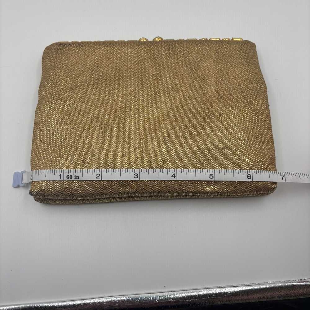 Vintage 1950s Magid Gold Clutch - image 10