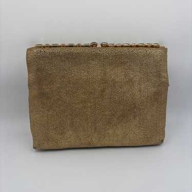 Vintage 1950s Magid Gold Clutch - image 1