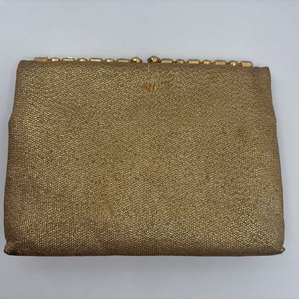 Vintage 1950s Magid Gold Clutch - image 3