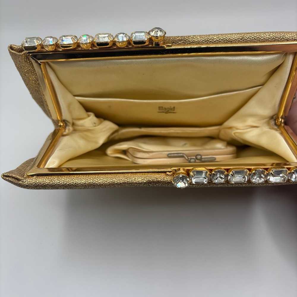 Vintage 1950s Magid Gold Clutch - image 5