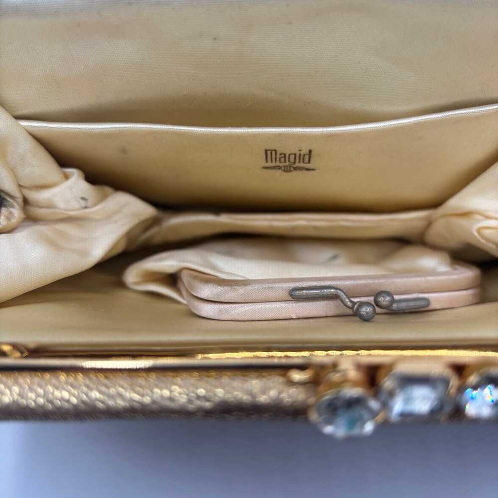 Vintage 1950s Magid Gold Clutch - image 8