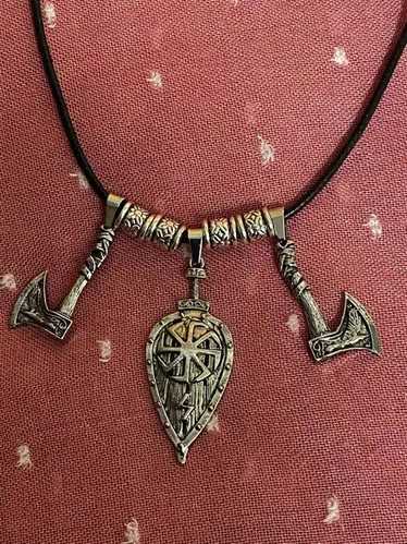 Streetwear Vintage Viking Warrior Shield Axe Penda