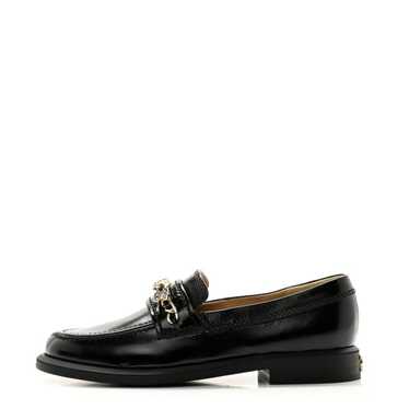 CHANEL Calfskin Enamel Charms Mocassin Loafers 35… - image 1