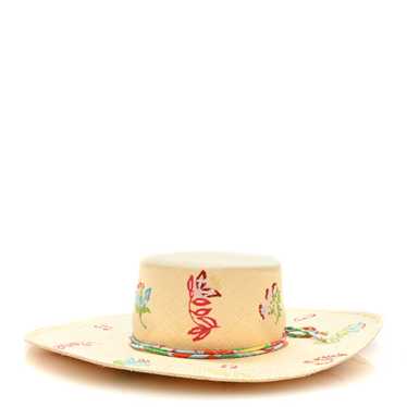 HERMES Straw Englantine Hat 59 Naturel - image 1