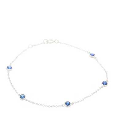 TIFFANY Platinum Blue Sapphire Elsa Peretti Color… - image 1