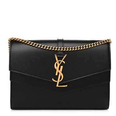 SAINT LAURENT Smooth Calfskin Monogram Sulpice Cha