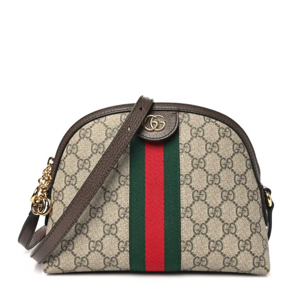 GUCCI GG Supreme Monogram Textured Dollar Calfski… - image 1