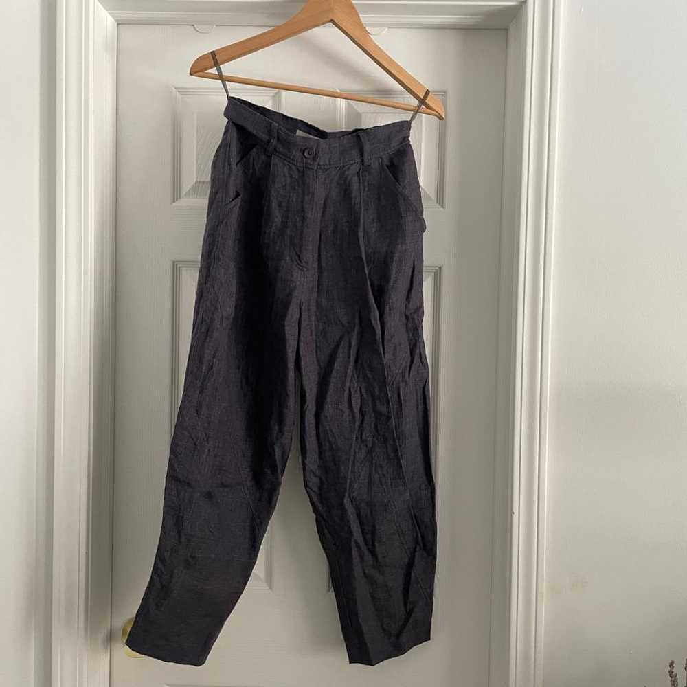 7115 by SZEKI Pleated Linen Trousers (S) | Used,… - image 1