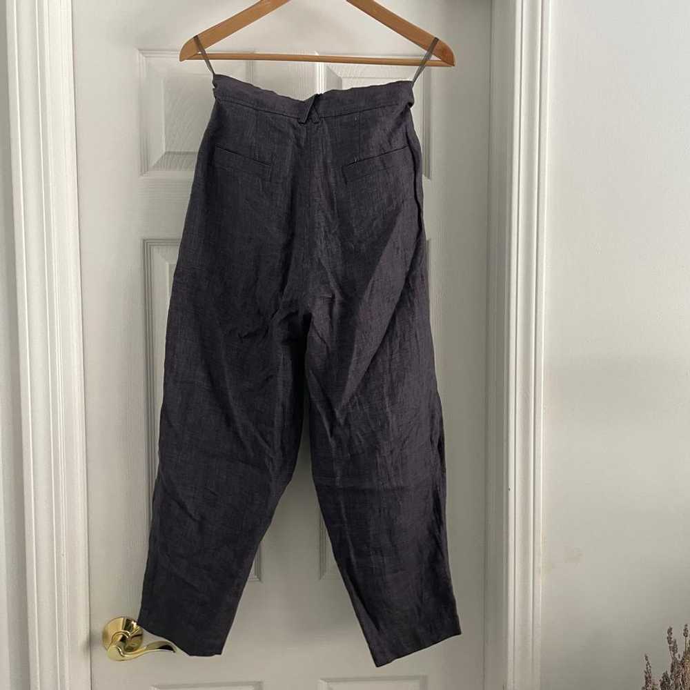 7115 by SZEKI Pleated Linen Trousers (S) | Used,… - image 3