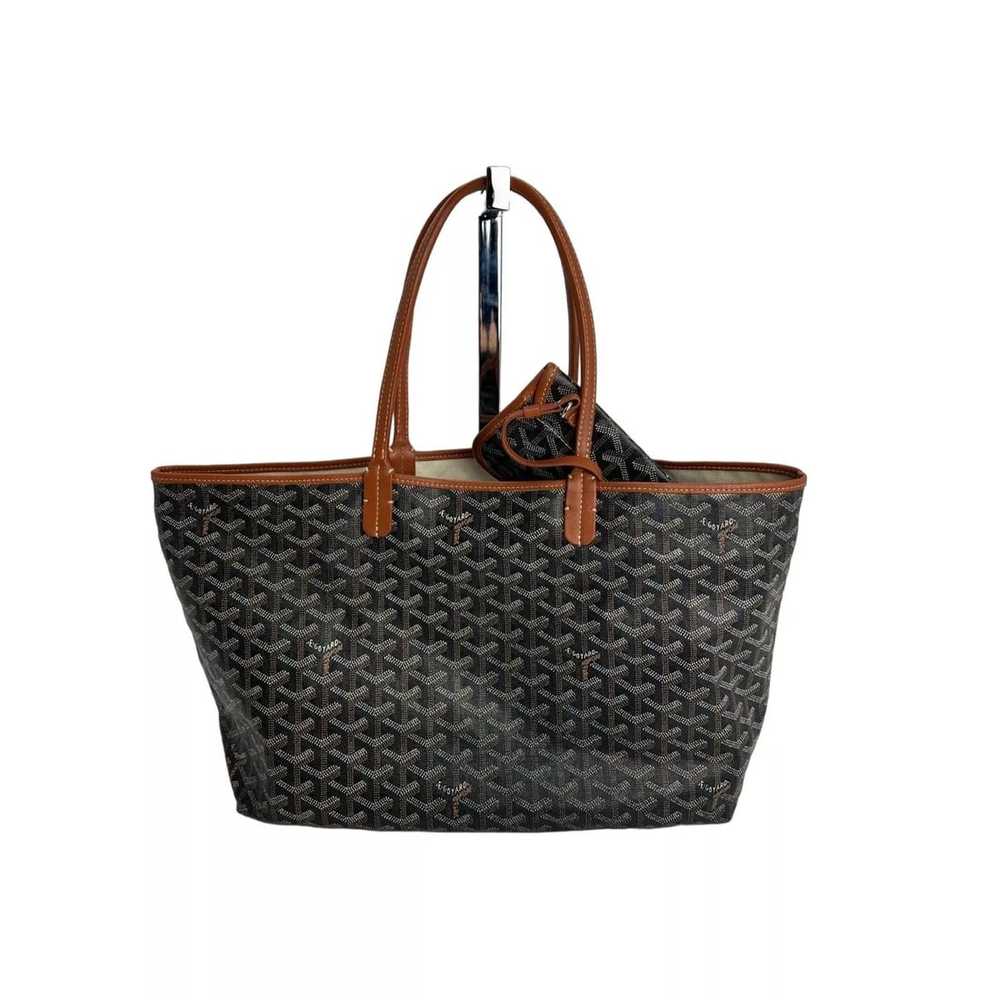 GOYARD St. Louis Goyardine PM Black Tote - image 2