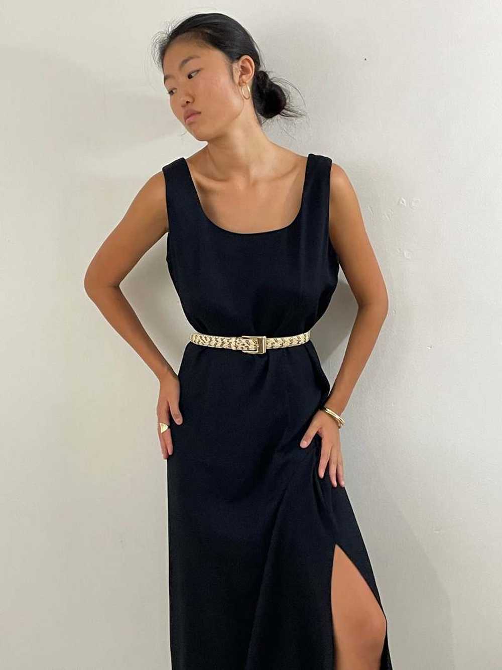 90s Sleeveless Maxi Dress - Black - image 7