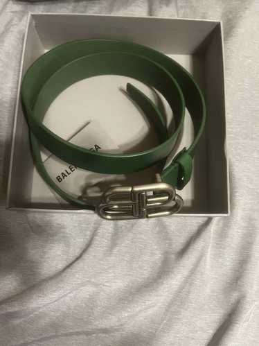 Balenciaga Green Balenciaga Double B Belt