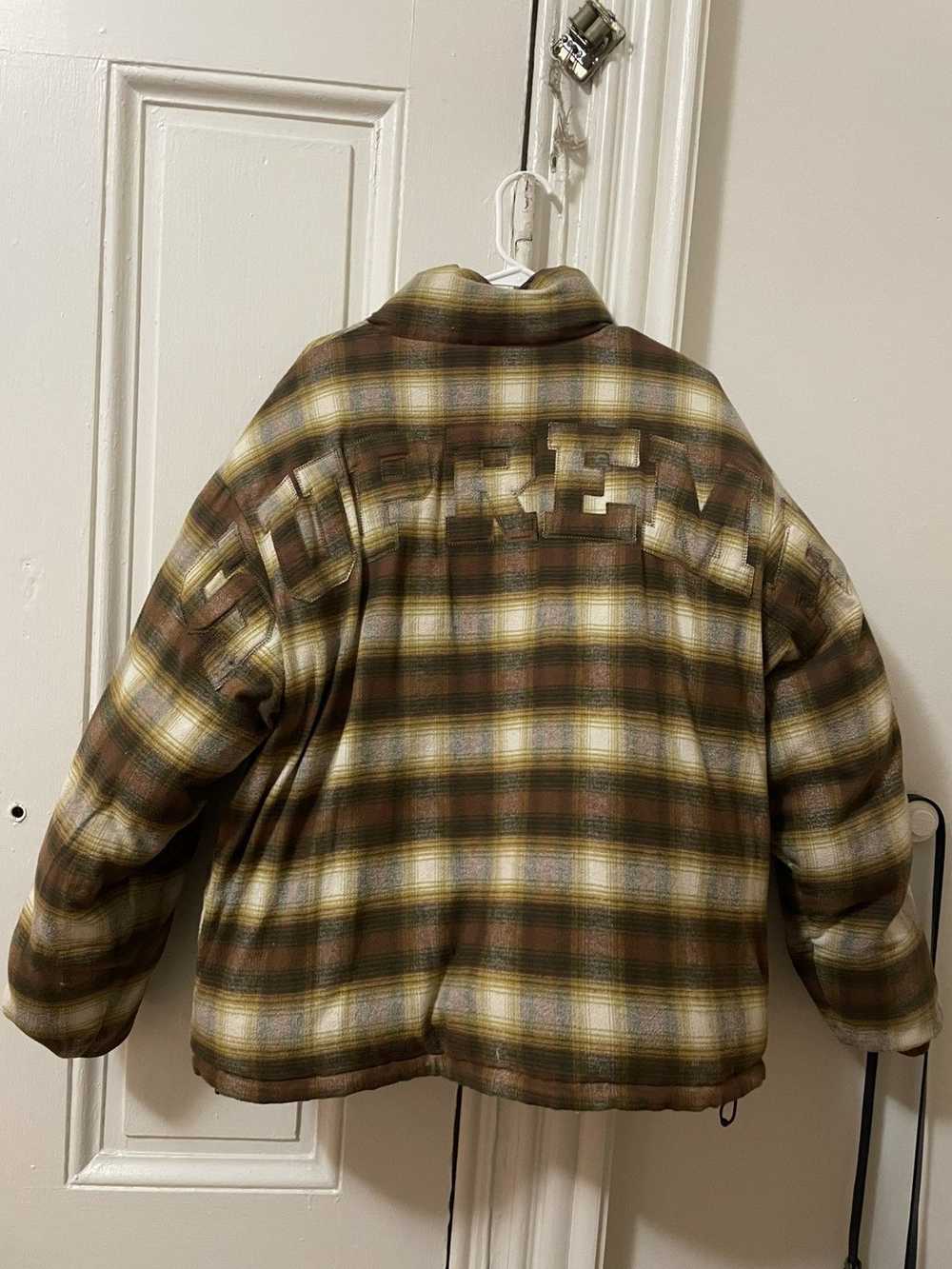 Supreme flannel reversible puffer - image 5