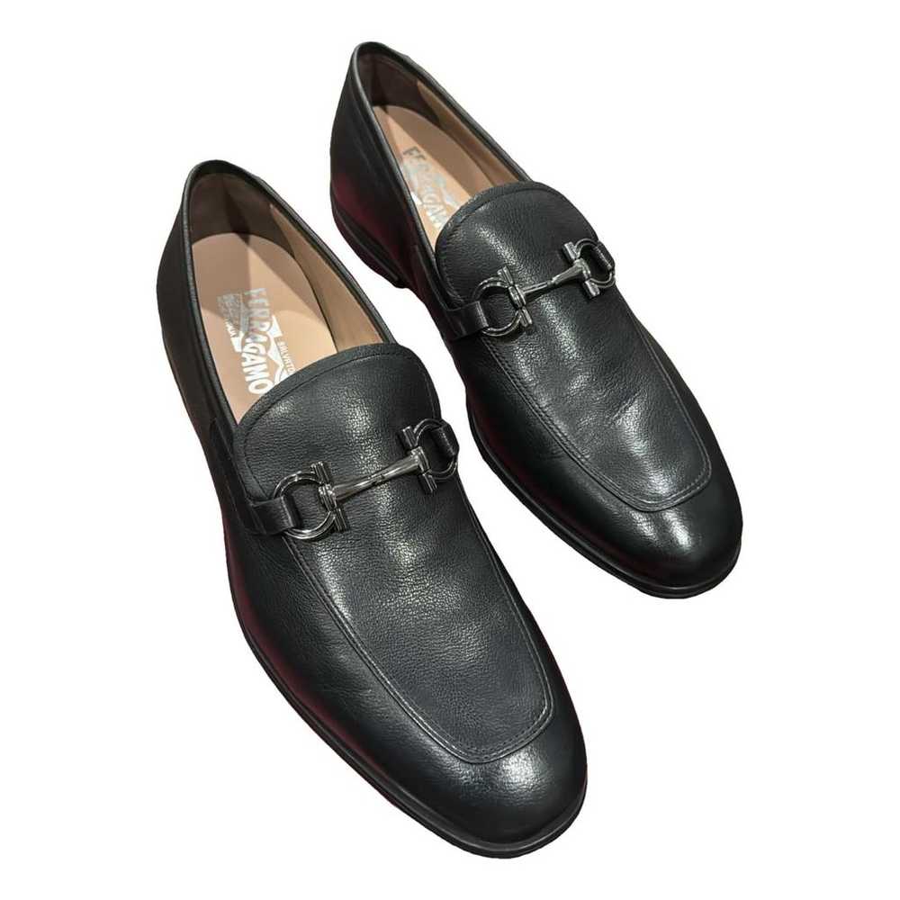 Salvatore Ferragamo Gancini leather flats - image 1