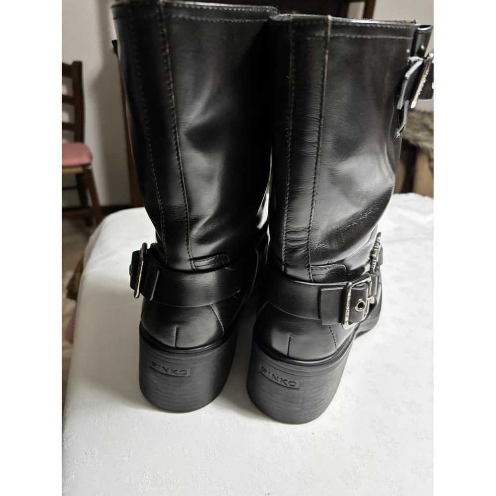 Pinko Leather biker boots - image 3