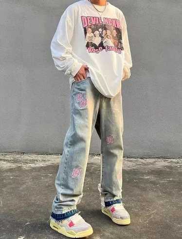 Japanese Brand × Jean × Streetwear Washed distress