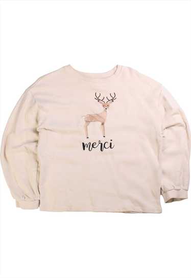 Brandy  Merci Deer Heavyweight Crewneck Sweatshirt