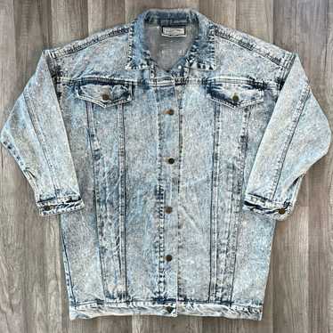 Vintage Vintage 80s Mens Current Seen Acid Wash J… - image 1