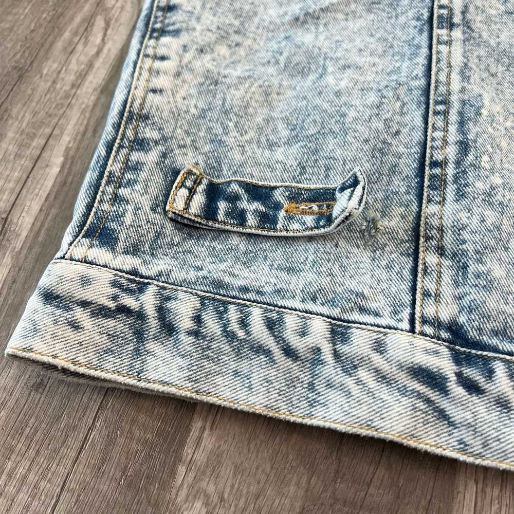 Vintage Vintage 80s Mens Current Seen Acid Wash J… - image 4