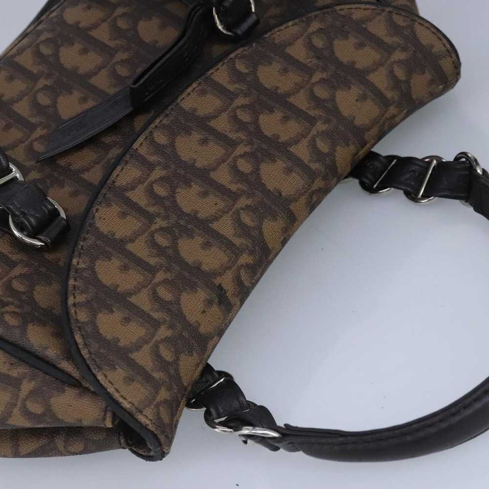 Dior Brown Canvas Handbag (Pre-Owned) - image 10