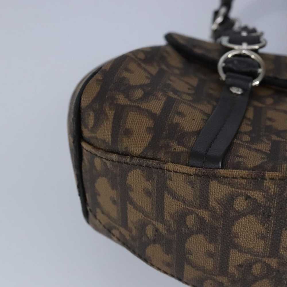 Dior Brown Canvas Handbag (Pre-Owned) - image 8