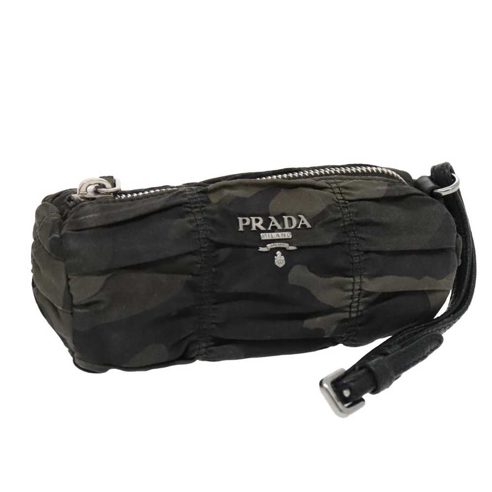 Prada Khaki Synthetic Clutch Bag (Pre-Owned) - image 1