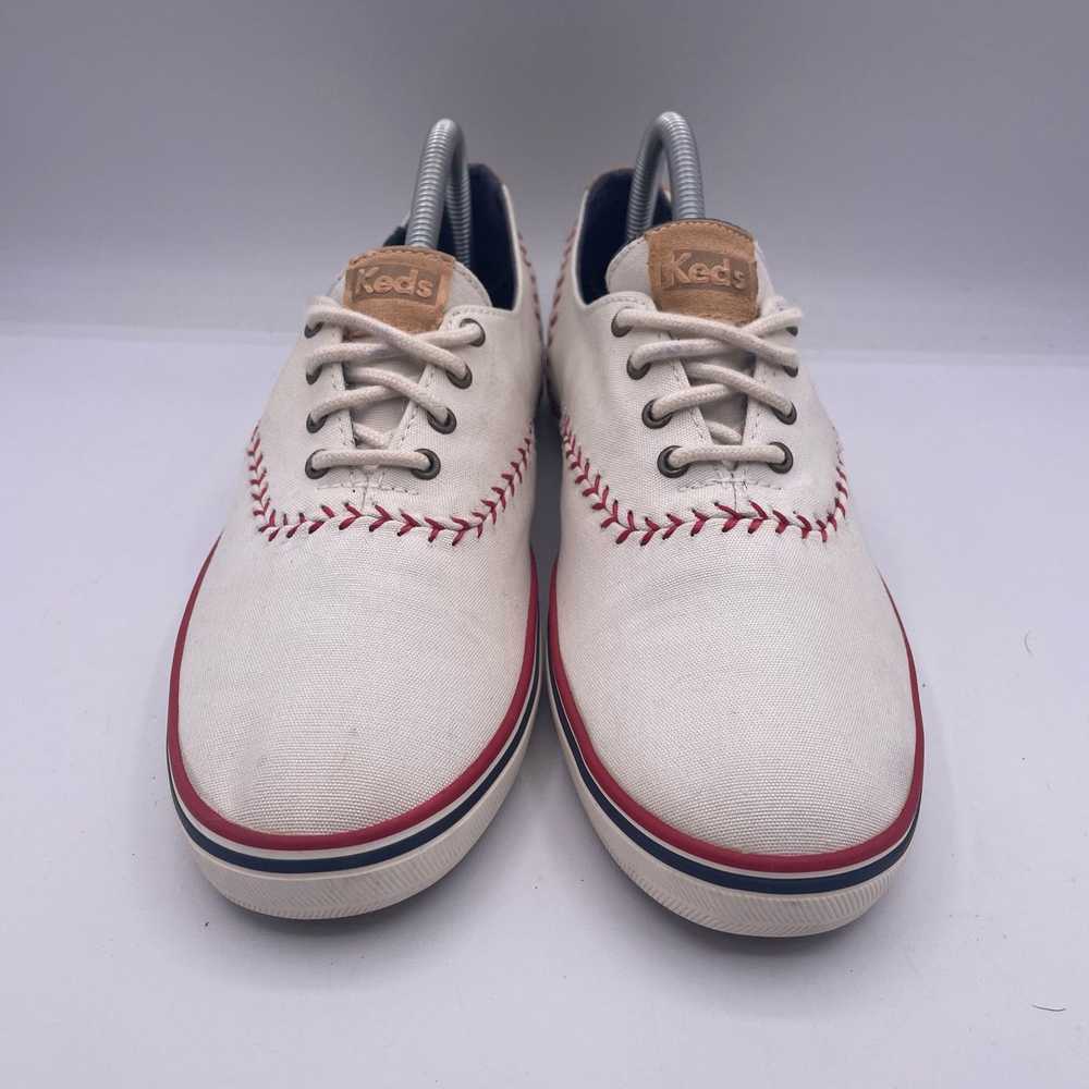 Keds Keds Baseball Lace Up Sneakers Cream Low Can… - image 3