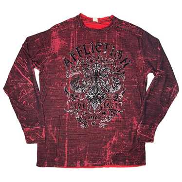 Affliction Affliction Mens Reversible Thermal Shir