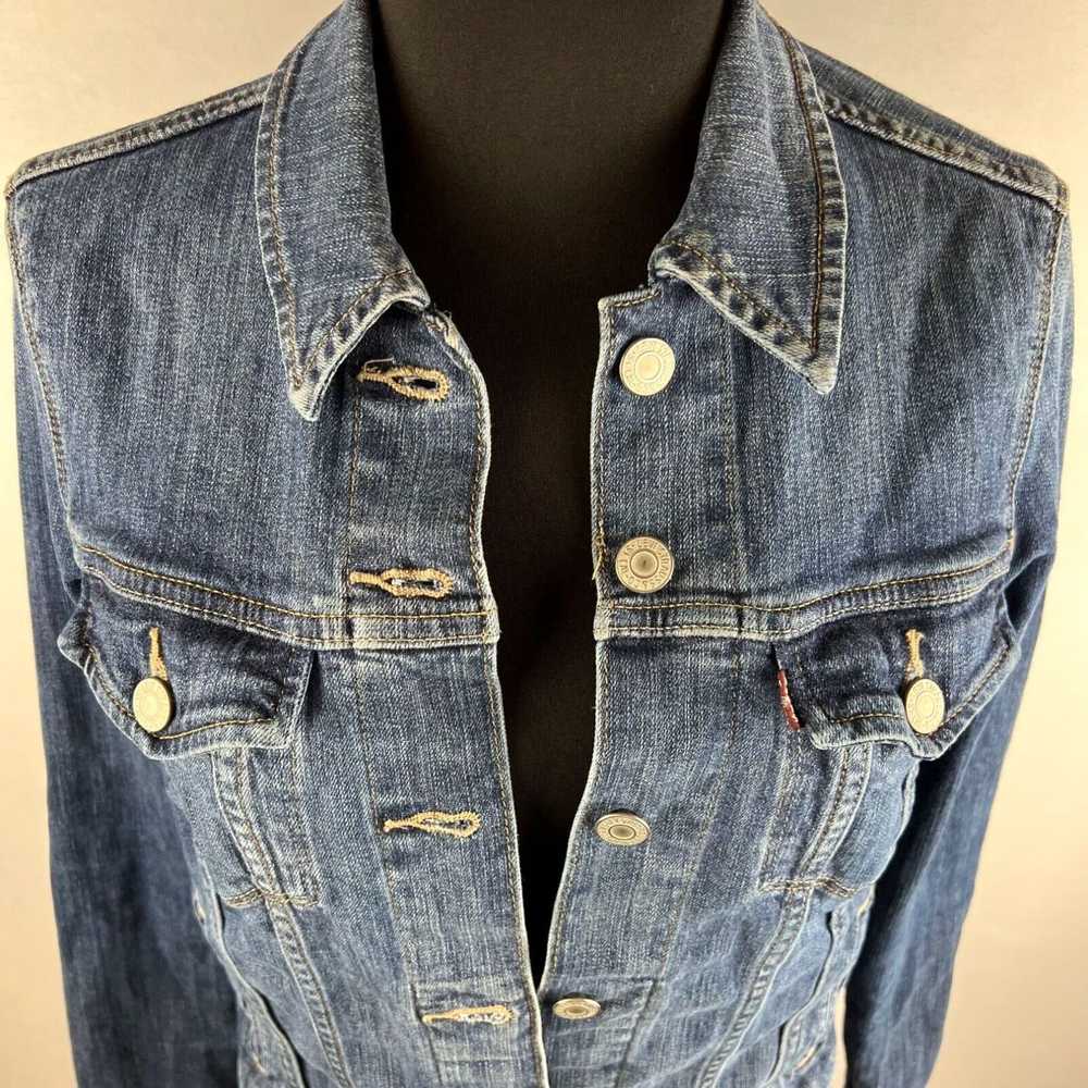 Levi's Levi Strauss & Co Denim Blue Jean Small Ja… - image 2