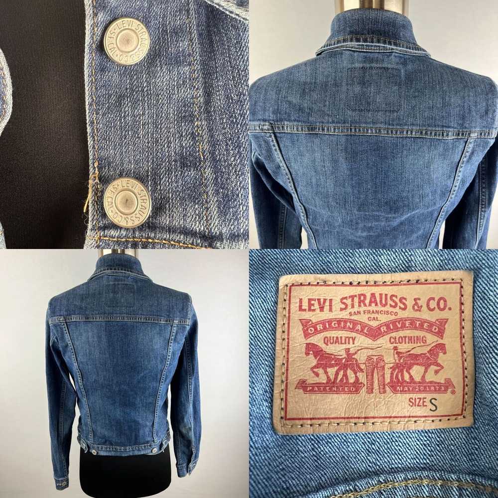 Levi's Levi Strauss & Co Denim Blue Jean Small Ja… - image 4