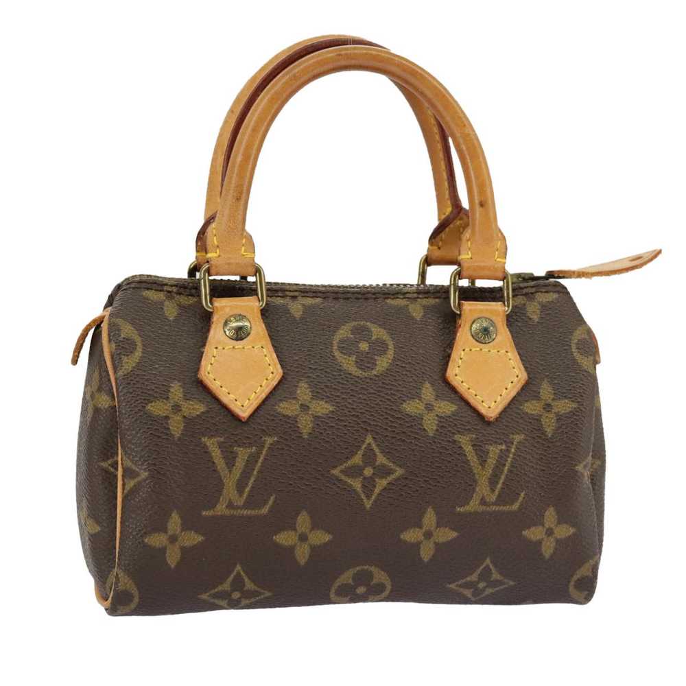 Louis Vuitton Mini Speedy Brown Canvas Handbag (P… - image 1