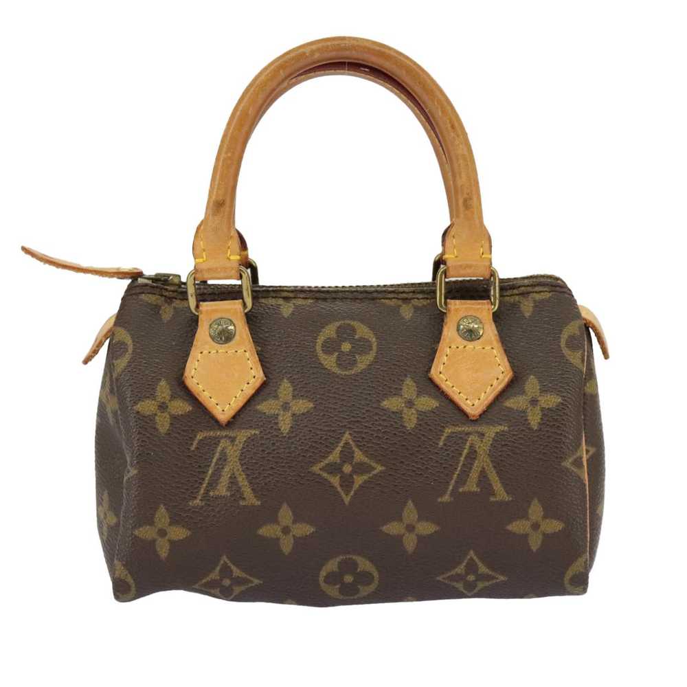 Louis Vuitton Mini Speedy Brown Canvas Handbag (P… - image 3