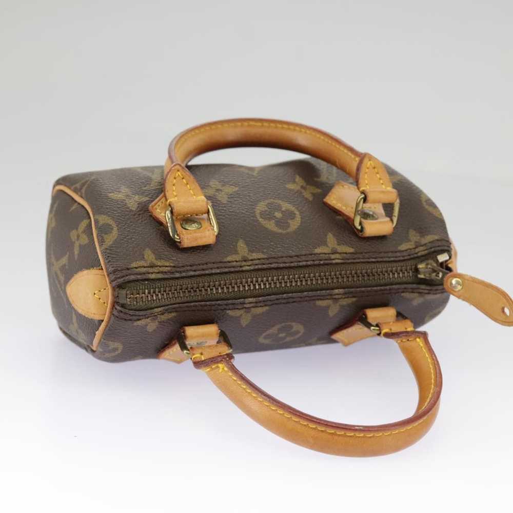 Louis Vuitton Mini Speedy Brown Canvas Handbag (P… - image 6