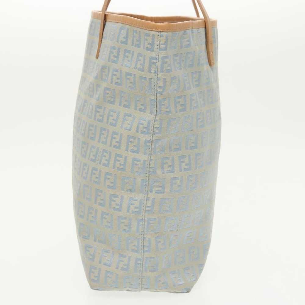 Fendi Zucchino Blue Canvas Tote Bag (Pre-Owned) - image 11