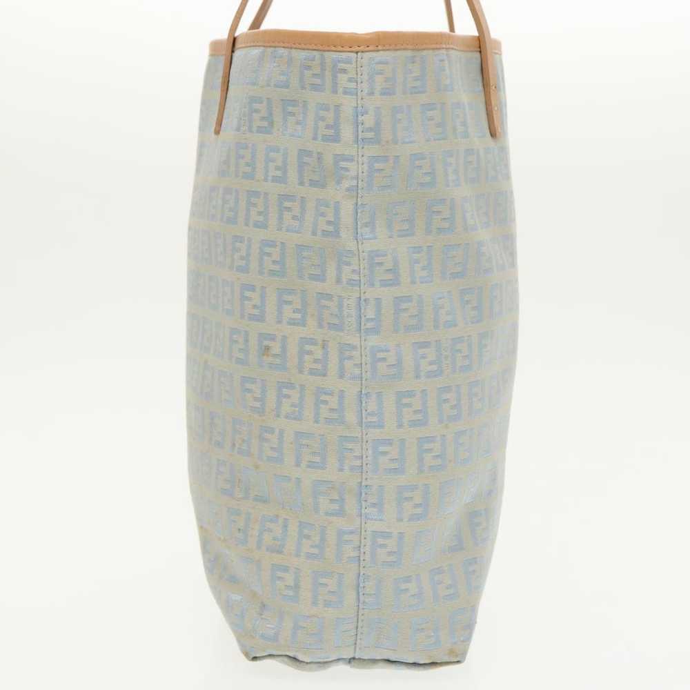 Fendi Zucchino Blue Canvas Tote Bag (Pre-Owned) - image 3