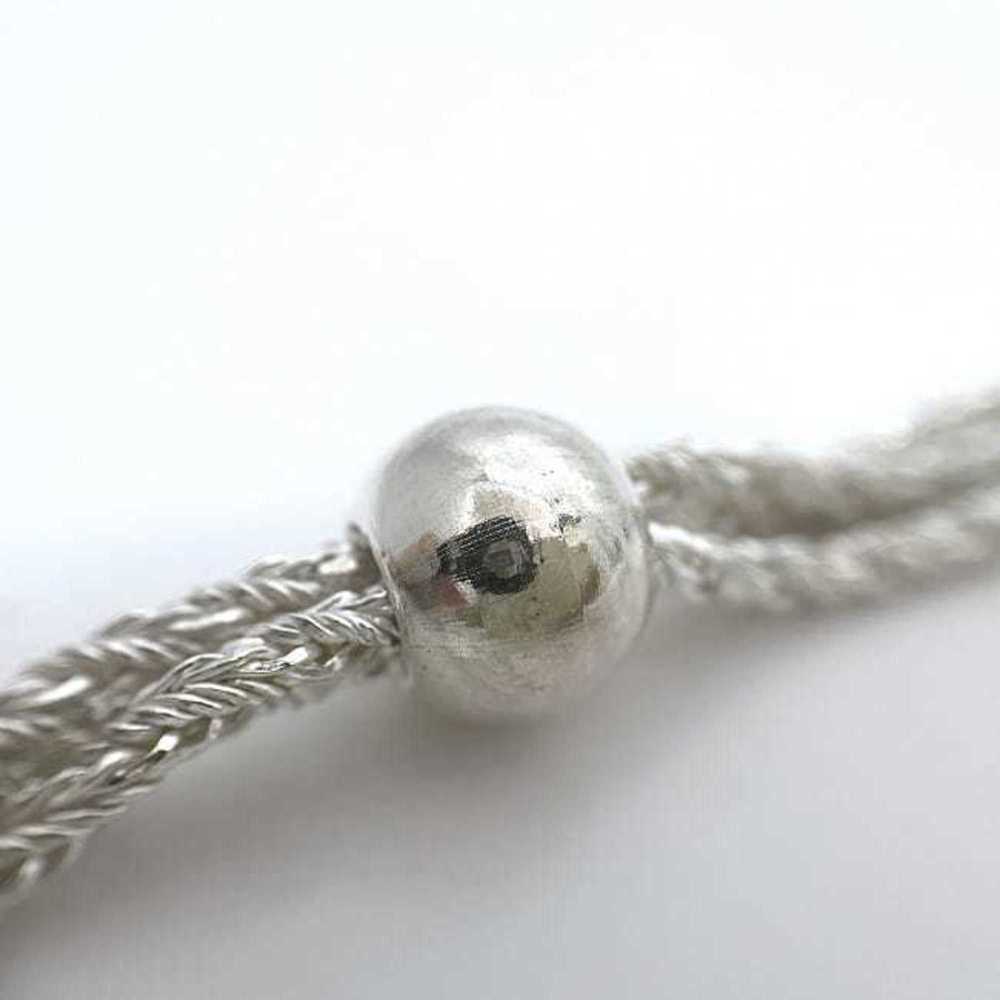 Other Long necklace ec-21748 Silver triple strand… - image 7