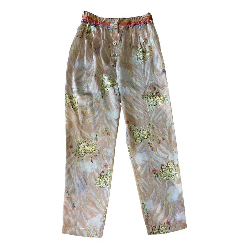 Forte_Forte Silk straight pants - image 1